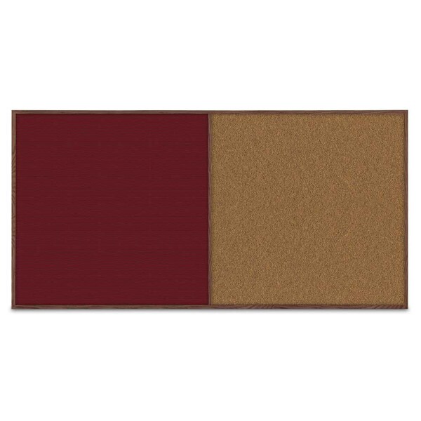 Enclosed Corkboard, 1 Door, 72"x48", 4" Fra